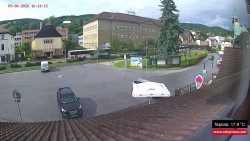 Střed obce Rokytnice nad Jizerou