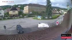 Střed obce Rokytnice nad Jizerou