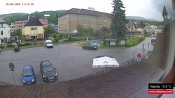 Střed obce Rokytnice nad Jizerou