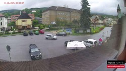 Střed obce Rokytnice nad Jizerou