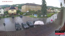 Střed obce Rokytnice nad Jizerou