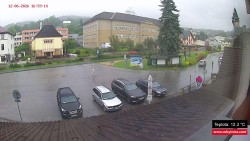 Střed obce Rokytnice nad Jizerou