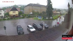 Střed obce Rokytnice nad Jizerou