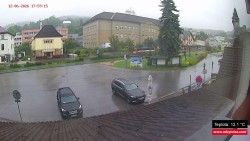 Střed obce Rokytnice nad Jizerou