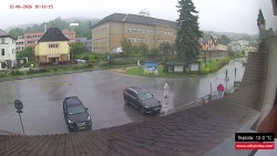Střed obce Rokytnice nad Jizerou