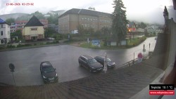 Střed obce Rokytnice nad Jizerou