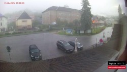 Střed obce Rokytnice nad Jizerou