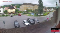 Střed obce Rokytnice nad Jizerou