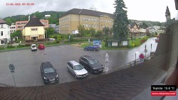 Střed obce Rokytnice nad Jizerou
