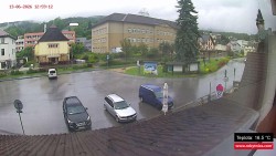 Střed obce Rokytnice nad Jizerou