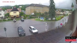 Střed obce Rokytnice nad Jizerou