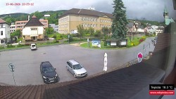 Střed obce Rokytnice nad Jizerou