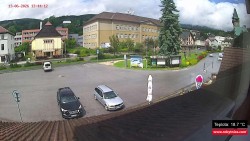 Střed obce Rokytnice nad Jizerou