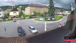 Střed obce Rokytnice nad Jizerou
