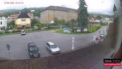 Střed obce Rokytnice nad Jizerou