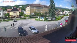 Střed obce Rokytnice nad Jizerou