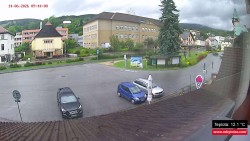 Střed obce Rokytnice nad Jizerou