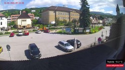 Střed obce Rokytnice nad Jizerou