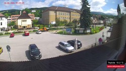 Střed obce Rokytnice nad Jizerou
