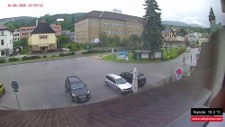 Střed obce Rokytnice nad Jizerou