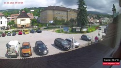 Střed obce Rokytnice nad Jizerou