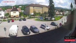 Střed obce Rokytnice nad Jizerou