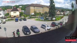 Střed obce Rokytnice nad Jizerou