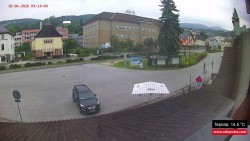 Střed obce Rokytnice nad Jizerou