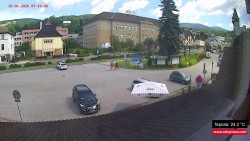 Střed obce Rokytnice nad Jizerou