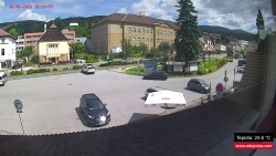 Střed obce Rokytnice nad Jizerou