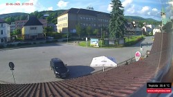 Střed obce Rokytnice nad Jizerou