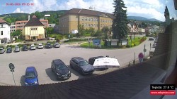 Střed obce Rokytnice nad Jizerou
