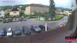 Střed obce Rokytnice nad Jizerou