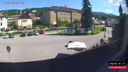 Střed obce Rokytnice nad Jizerou