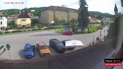 Střed obce Rokytnice nad Jizerou