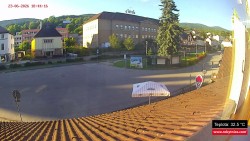 Střed obce Rokytnice nad Jizerou