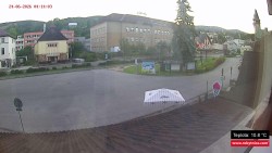 Střed obce Rokytnice nad Jizerou