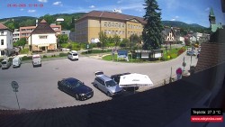 Střed obce Rokytnice nad Jizerou