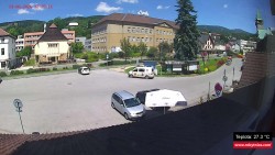Střed obce Rokytnice nad Jizerou