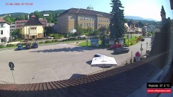 Střed obce Rokytnice nad Jizerou