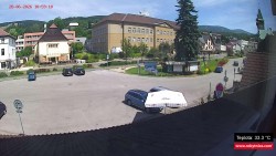 Střed obce Rokytnice nad Jizerou