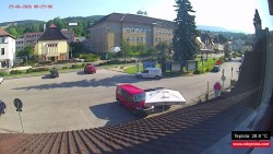 Střed obce Rokytnice nad Jizerou