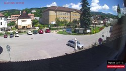 Střed obce Rokytnice nad Jizerou