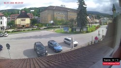 Střed obce Rokytnice nad Jizerou
