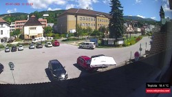Střed obce Rokytnice nad Jizerou