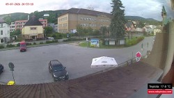 Střed obce Rokytnice nad Jizerou