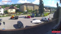 Střed obce Rokytnice nad Jizerou