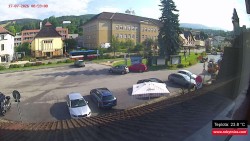 Střed obce Rokytnice nad Jizerou