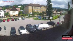 Střed obce Rokytnice nad Jizerou