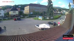 Střed obce Rokytnice nad Jizerou